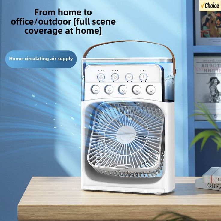 Portable USB Air Cooler - Fan & Humidifier
